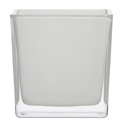 Hakbijl Glass Glaswürfel Cubic Weiß 12x12x12cm Vase Dekoglas Modern