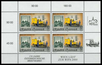 Österreich BLOCK Kleinbogen 1990-1999 Nr 2270I S84778A