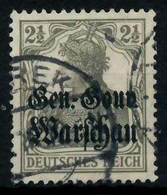 BES 1WK D-POST IN POLEN Nr 6a gestempelt X7768B2