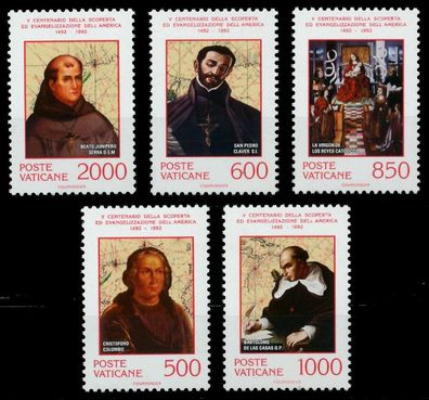 Vatikan 1992 Nr 1051-1055 postfrisch S016172