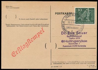 BRD BELEGE Nr 330 BRIEF FDC X7E83E6