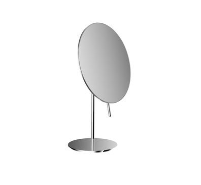 Calmwaters Kosmetikspiegel in Chrom, 3-fache Vergrößerung, runde Form 202 mm, stehend