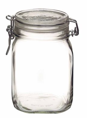 Bormioli Rocco Fido Einkochglas 1.0L – Bügelverschluss Vorratsglas