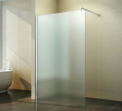 Walk-In Duschabtrennung Duschwand Seitenwand 40-160cm Vollsatiniert NANO Jupiter