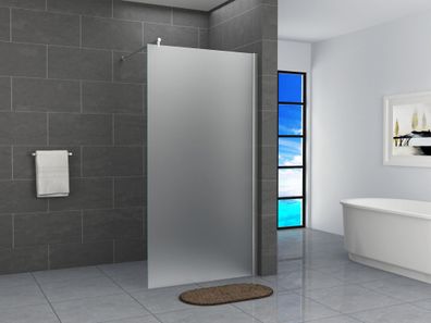 Walk In Dusche Duschwand Duschabtrennung 40-160x200cm 10mm Milchglas