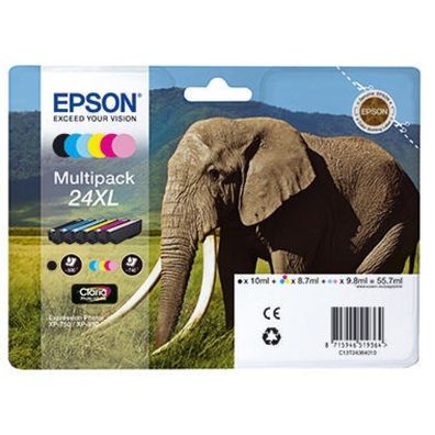 Epson Patrone Epson 24 6er-Pack black + color XL T2438