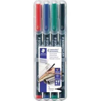 Staedtler Folienstift Lumocolor S perm 4St