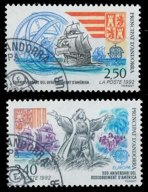 Andorra (FRANZ. POST) 1992 Nr 437-438 gestempelt X5D8D4E