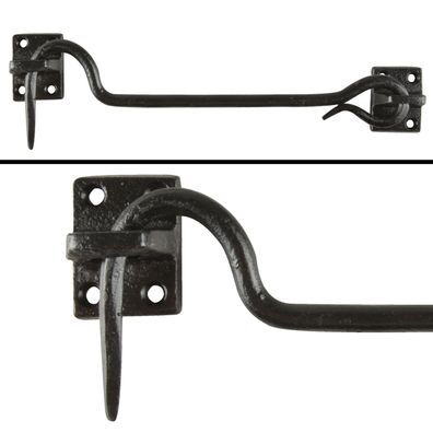 Kajüthaken L aus Eisen Haken für Tür und Fenster Antik Stil Robust 26x4,2x2,7 cm