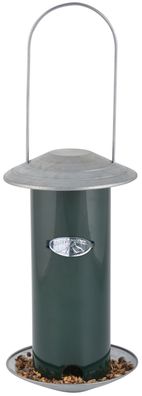 Vogelfuttersilo aus Zink – Wetterfestes Vogelfutterhaus für Garten & Balkon Deko
