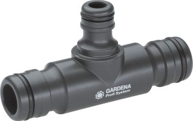 Gardena Profi-System T-Stück: Höherer Wasserdurchfluss & Doppelanschluss