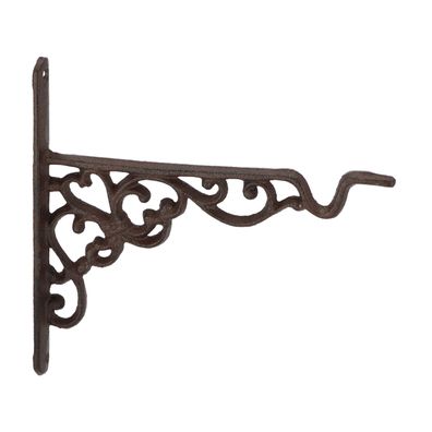 Haken Wandhalterung Blumenampel Landhaus Gusseisen 21 cm Konsole Regal Aufhänger