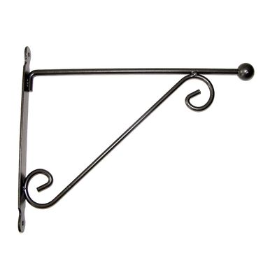 Hanging Basket Haken Kugel L Blumenampel 39 cm Gusseisen Landhaus Wandhalterung