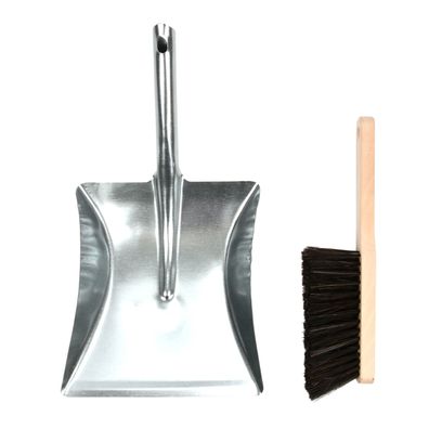 Esschert Design Kehr Blech Hand Feger Besen Garten Zink Garnitur Schaufel Set