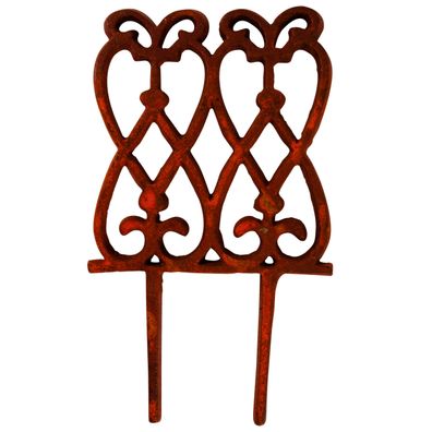 Esschert Design Beetzaun Gusseisen Rankhilfe Beet Umrandung Garten Lilie schmal