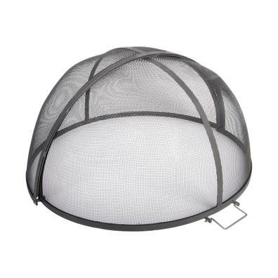 Esschert Design Funken Schutz faltbar 60 cm Feuer Schale Gitter Haube schwarz