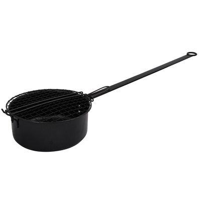Esschert Design Popcorn Pfanne Maschine Grill Lagerfeuer Kamin Grill Metall