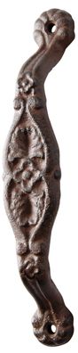 Türgriff nostalgisch aus Gusseisen antik braun patiniert Landhaus 22 cm