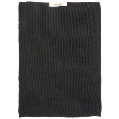 IB Laursen Mynte Handtuch Küchentuch schwarz gestrickt Bad Küche Baumwolle