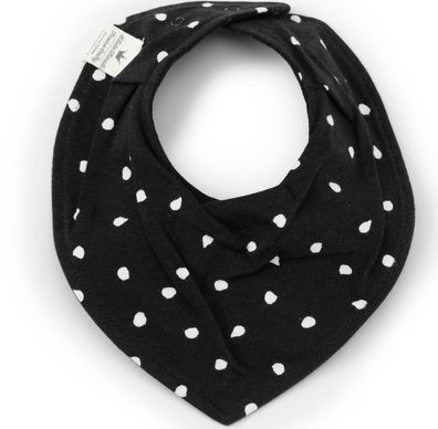 ELODIE Details Lätzchen Dreiecks Hals Tuch DOT Baby Latz Dry schwarz Punkte