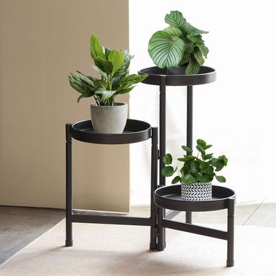 Blumentopf Ständer Pflanztreppe Blumenregal Pflanzenständer Regal 47x47xH.43cm