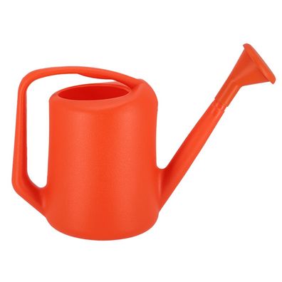 Gießkanne 5 L ORANGE Kunststoff mit Ausgießer Garten Blumen modern Kanne Brause