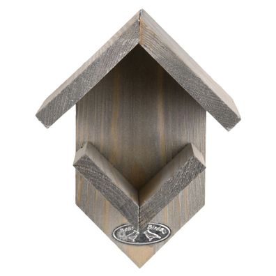 Esschert Design Vogelhaus Futterhaus Erdnussbutter Holz Dach grau Vogelfutter