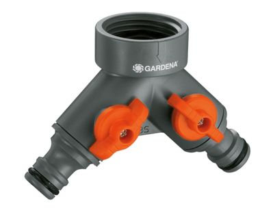 Gardena 2-Wege-Ventil G3/4 Wasserhahn Adapter< h1>
