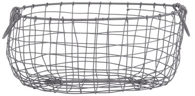 degawo Draht Korb -GROSS- oval L= 38,5 cm Griffe Dekoration Garten Deko Küche