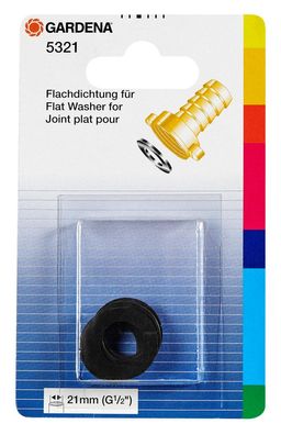 Gardena Flachdichtung 1/2" (5er Set): Abdichtung Gewindestücke