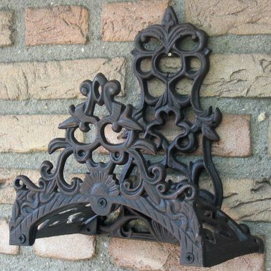 Gartenschlauchhalter Schlauchhalter Klassik Landhaus antikbraun Gusseisen Garten