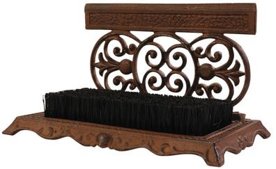 degawo Schuhabstreifer Schuhschaber Landhaus Gusseisen m. Bürste Reinigen Schuhe