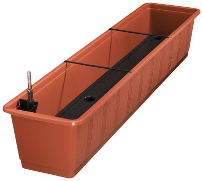 Blumenkasten Aqua Green Plus 100cm Terrakotta – 6,4L Bewässerung