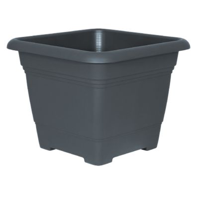 Geli Nora Pflanzkübel 40cm Anthrazit – Quadratisch 22.5L
