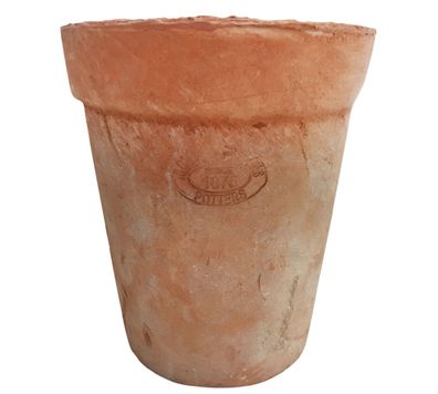 Aged Terracotta Blumen Topf Long Tom Über Um Ton rund Blumen Ampel Wand Pflanz