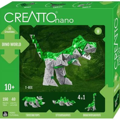 Kosmos Creatto Dinosaurier 3D Puzzle Bastelset Leuchtfiguren Dino
