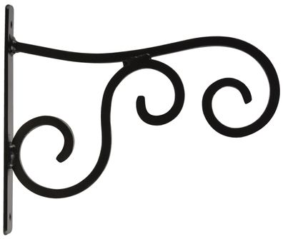 degawo Stilvoller Haken im Landhausstil aus schwarzem Eisen für Hängekörbe