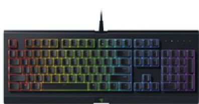 Razer Cynosa Chroma Gaming Keyboard Membrane Switches RGB USA Layout QWERTY ISO