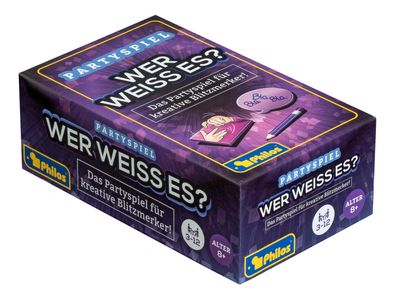 Philos Partyspiel für kreative Rater 110 Spielkarten 3-12 Spieler