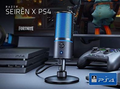 Razer Seiren X Microphone USB Streaming Broadcasting PS4 Black/Blue