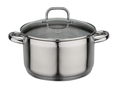 GSW Fleischtopf FOGO mit Glasdeckel 24cm