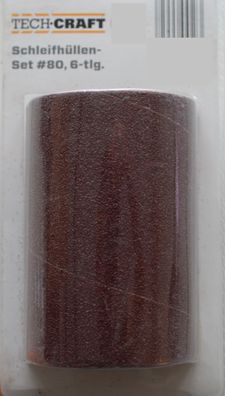 Tech Craft Schleifhüllen-Set #80 Schleifpapier Schmirgelpapier 10er-Pack