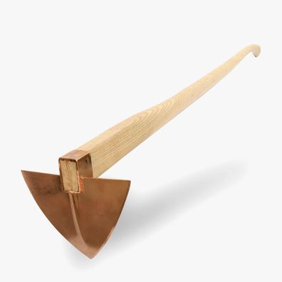 OJ“ VESNA Feldhaue aus Kupfer | 125 cm Gartenhacke mit Holzstiel