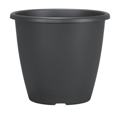 Geli Nevada Blumentopf Ø 31,5 cm Anthrazit Pflanzkübel wetterfest 13L rund