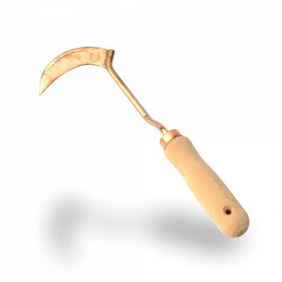 OJ“ SLAVA Unkrautsichel aus Kupfer | 32,5 cm Handsichel