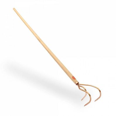OJ“ PERUN Dreizack aus Kupfer | 155 cm Gartenwerkzeug mit Holzstiel