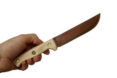 OJ" Kupfermesser UNICO | 27 cm, Kupfer mit Holzgriff