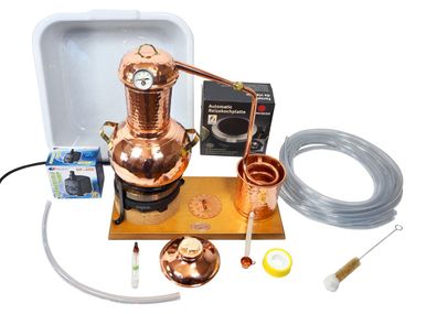 CopperGarden®" 2 Liter Tischdestille ARABIA | Sorgenfrei Paket mit allem Zubehör