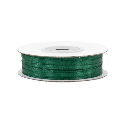 Satinband 3mm x 50m Rolle Dunkelgrün