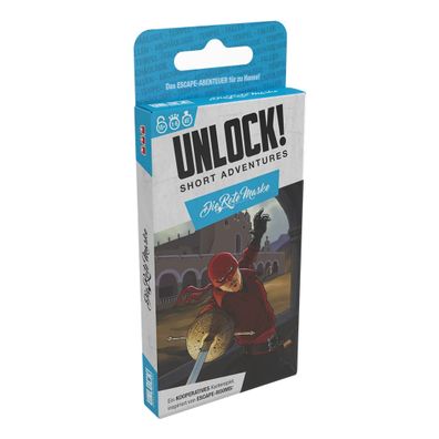 Asmodee Spiel Unlock! Short Adventure Die rote Maske| ab 10 Jahren | 45 Minuten